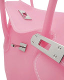 Eileen | Women's Structured Faux Leather Top Handle Satchel Bag