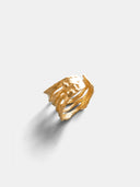 Elliana | Vrouwen Opengewerkt Textuur Irreguliere Multi Band Ring