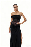 Emily | Vrouwen Elegante Kant Maxi Zomerjurk