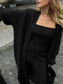 Ensley | Dames Drie Delige Gebreide Set met Vierkante Hals