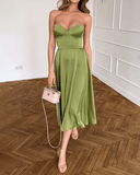 Genesis | Dames Strapless Sweetheart Midi Bruidsgastjurk