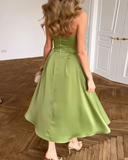Genesis | Dames Strapless Sweetheart Midi Bruidsgastjurk
