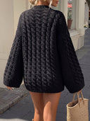 Halo | Dames Mock Neck Langsleeve Kabelgebreide Trui