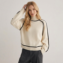 Hartley | Dames Geribbelde Hals Lange Mouw Turtleneck Trui
