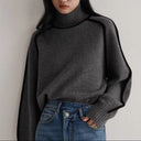 Hartley | Dames Geribbelde Hals Lange Mouw Turtleneck Trui