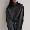 Hartley | Dames Geribbelde Hals Lange Mouw Turtleneck Trui