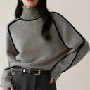 Hartley | Dames Geribbelde Hals Lange Mouw Turtleneck Trui