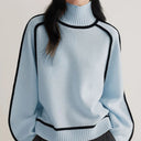 Hartley | Dames Geribbelde Hals Lange Mouw Turtleneck Trui