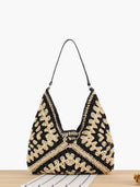 Jenny | Vrouwen Gehaakte Woven Schouder Strandtas