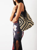Jenny | Vrouwen Gehaakte Woven Schouder Strandtas