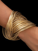 Jessa | Vrouwen Twisted Gelaagde Crossover Open Multi Strand Armband