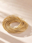 Jessa | Vrouwen Twisted Gelaagde Crossover Open Multi Strand Armband