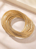 Jessa | Vrouwen Twisted Gelaagde Crossover Open Multi Strand Armband