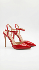 Jula | Dames Metallic Puntige Teen Stiletto Sandalen