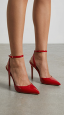Jula | Dames Metallic Puntige Teen Stiletto Sandalen