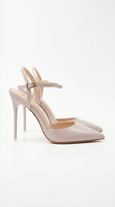 Jula | Dames Metallic Puntige Teen Stiletto Sandalen