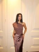 Marielle | Maxi-jurk met één schouder