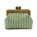 Kaia | Dames Boho Geweven Clutch Tas met Houten Frame