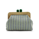 Kaia | Dames Boho Geweven Clutch Tas met Houten Frame