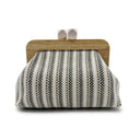 Kaia | Dames Boho Geweven Clutch Tas met Houten Frame