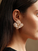 Kamryn | Vrouwen Gelaagde Bloem Beaded Stud Oorbellen