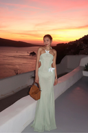 Kaylani | Vrouwen Butterfly Cut-Out Maxi Bruiloft Gast Jurk