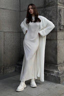 Kendra | Dames Open Front Longline Gebreide Cardigan