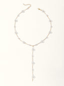 Kiana | Dames Beaded Chain Pearl Y Lange Dangle Hanger Ketting