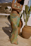 Kiarra | Vrouwen Strand Ibiza Maxi Rok Cover-Up
