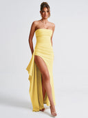 Mikhaela | Strapless maxi-jurk