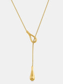 Leona | Dames Y-vormige Lange Dangle Loop Pendant Druppelketting