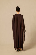 Lainey | Vrouwen Batwing Cape Mouw Formele Maxi Jurk