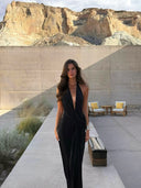 Willow | Diepe V-hals maxi-jurk