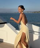 Willow | Diepe V-hals maxi-jurk