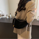 Loretta | Dames Faux Suède Halve Schoudertas