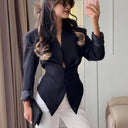 Lottie | Dames V-Hals Lange Mouwen Tailored Blazer