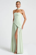 Raquel | Strapless maxi-jurk met sjaal
