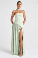 Raquel | Strapless maxi-jurk met sjaal