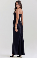 Maisy | Dames Strapless Corset Maxi Bruiloft Gast Jurk