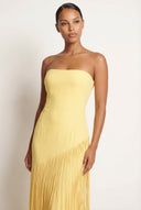 Mariah | Dames Cape Mouw Fringe Maxi Avond Bruiloft Gast Jurk