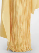 Mariah | Dames Cape Mouw Fringe Maxi Avond Bruiloft Gast Jurk