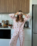 Nicole | Dames Cozy Geprinte Pyjama Set