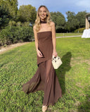Marlene | Strapless maxi-jurk met sjaal
