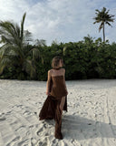 Marlene | Strapless maxi-jurk met sjaal
