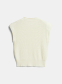 Nyomi | Dames Top met Korte Mouwen en Chevron Patroon Kabelbrei
