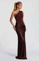 Emilia | Asymmetrische maxi-jurk