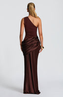 Emilia | Asymmetrische maxi-jurk