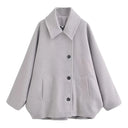 Patricia | Dames Oversized Notch Lapel Wolmix Jas