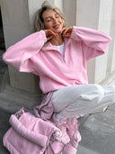 Phoebe | Dames Half-Zip Casual Lange Mouwen Trui
