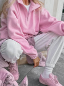 Phoebe | Dames Half-Zip Casual Lange Mouwen Trui